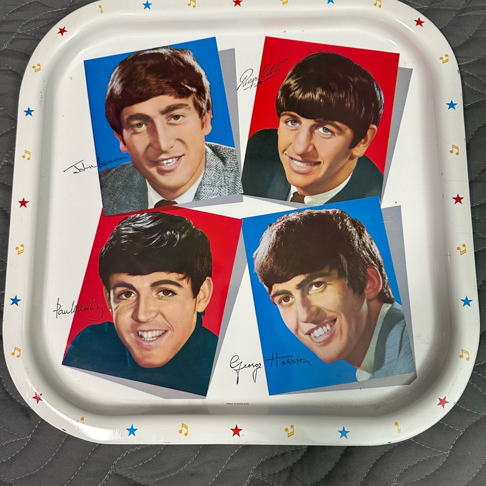 Vintage Beatles Collectible Tray